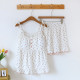 Women's Summer Cotton Elastic Waist Floral Sleeveless Breathable Pajamas Shorts