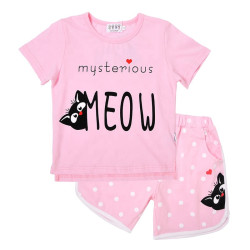 تيشيرتات ثلاثية الأبعاد للبنات الصغيرات من ماركة بيتيلو مزينة بنقشة قطة بتصميم مارفل