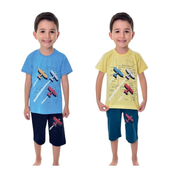 Soft Cotton Terry Kids Pajamas Set Long Sleeve 2-Thread Interlock Winter Boys little Girls Pyjamas with Printed Design for 1-4