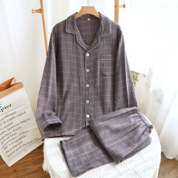 Men's 100% Cotton Eco-friendly for men`s Winter Pajamas Sets