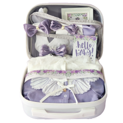 Baby Gift Box for Baby Girls Little Princess 100% Cotton Button Closure Newborn Spring Summer One Month Gift Set