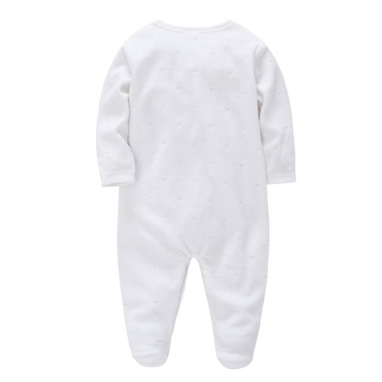 Newborn Pure Color Crown Design Bow Decor Romper with Foot Cover Hat Jumpsuits Clothes Set