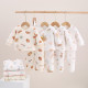 Winter Newborn Clothes 0-3 Cotton Boneless Thickened Casual Eco-Friendly Underwear Baby School Uniform Single Button Closure Set