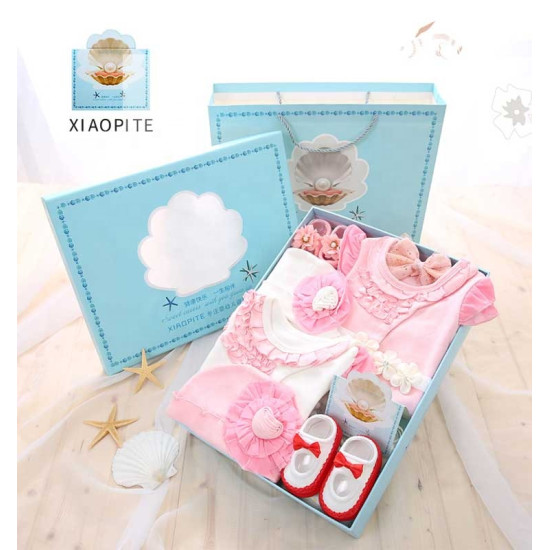 100% Cotton Most Color Infant Baby Clothing Newborn Gift Set Box