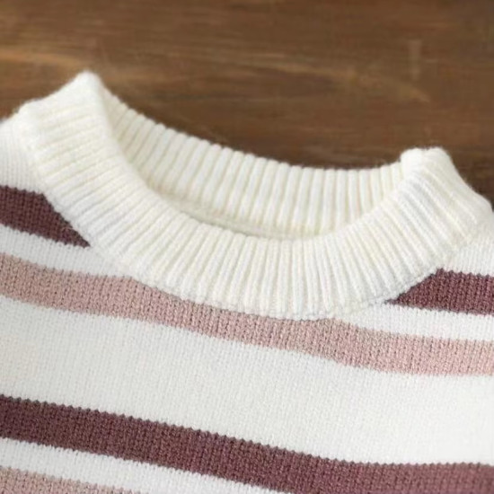 طقم ملابس أطفال أولاد مصنوع من القطن العضوي 100% عالي الجودة قطعتان محبوكتان تصميم أنيق مناسب لفصل الخريف