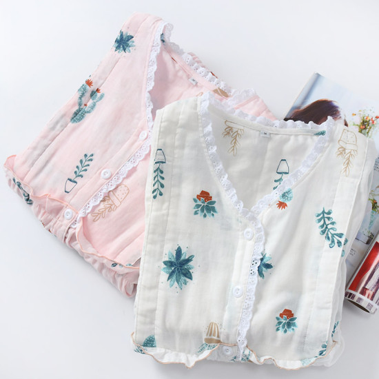 High Quality Cotton Ladies Pajamas Set of Two Sets of Comfortable Pajamas for Pregnant Women