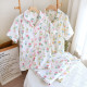 Spring and Summer Cotton Thin Section Pregnant Women Cartoon Printing Home Pajamas