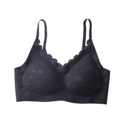 حمالة صدر نسائية جديدة من اللاتكس مصنوعة من الدانتيل مقاس كبير قابلة للتعديل تدعم الصدر من الجانبين دون ترك أي علامات مناسبة للنوم والرياضة