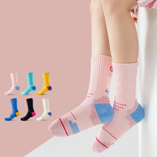 Professional Sports Socks For Children Rope Skipping Running An-ti Slip Cotton Terry Socks