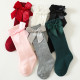 Bulk Warm Knitted Baby Girls Long Crew Socks Cute Winter Christmas Toddler Dress Socks Breathable Bow Design
