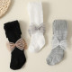Custom Spring Summer Baby Pantyhose with Three Bows for Girls Simple Deodorant Wicking Tights