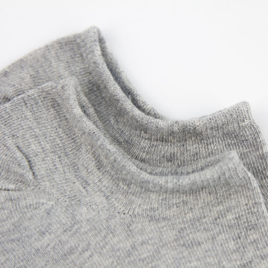 Silver Anti-bacterial Anti-odor Cotton Hosiery Solid Colour Breathable Socks Absorb Sweat Men Low