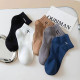 Customizable Socks Men's Spring and Summer Thin Short Tube Cotton Socks Korean Version Sweat-absorbing Breathable Waist Sports s