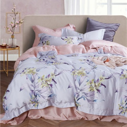 New Luxury 100% Organic 60s tencel Lyocell Designs Flower Bedding Sets Bedsheet Sets Lenzing tencel Bedding Hot Sale Products
