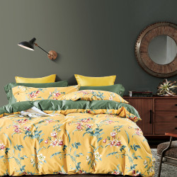  Cotton Bedding Set Cotton Sateen Bedsheet Quilt Cover Set