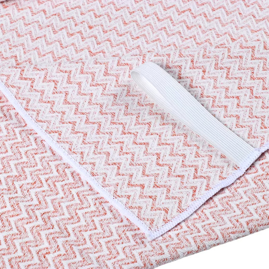 مناشف حمام كبيرة مموجة عالية الجودة من الألياف الدقيقة الماصة بنمط جاكار ناعم