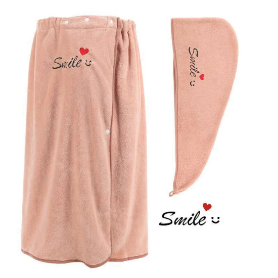 Dropshipping Women's Bath Towel Set With Hair-drying Towel Wearable Super Shower Wrap Bathroom Women Bath Towel for Home Use