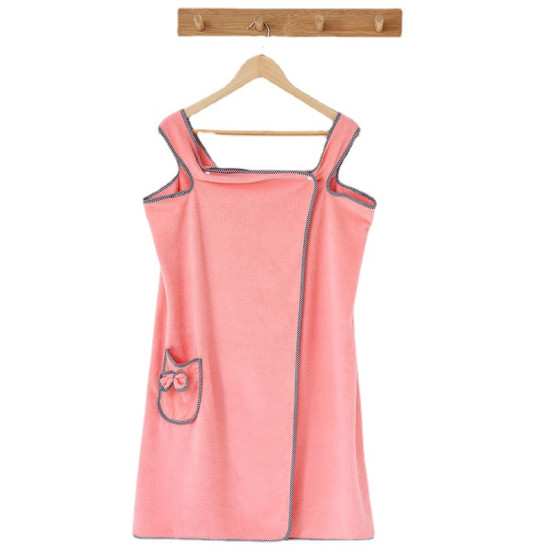 فستان منشفة حمام سريع الجفاف والامتصاص مناسب للارتداء، للنساء، طقم روب حمام ربيعي صيفي