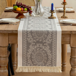 Summer Anne's Wholesale Minimalist Dining Tablecloth Elegant Geometric Table Runner